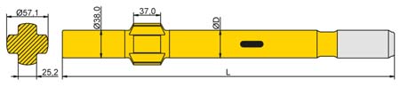 Striking Bar Tamrock R32